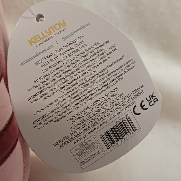 NWT Excellent Condition GERALDINE Squishmallow Pink Plush - Picture 4 of 4